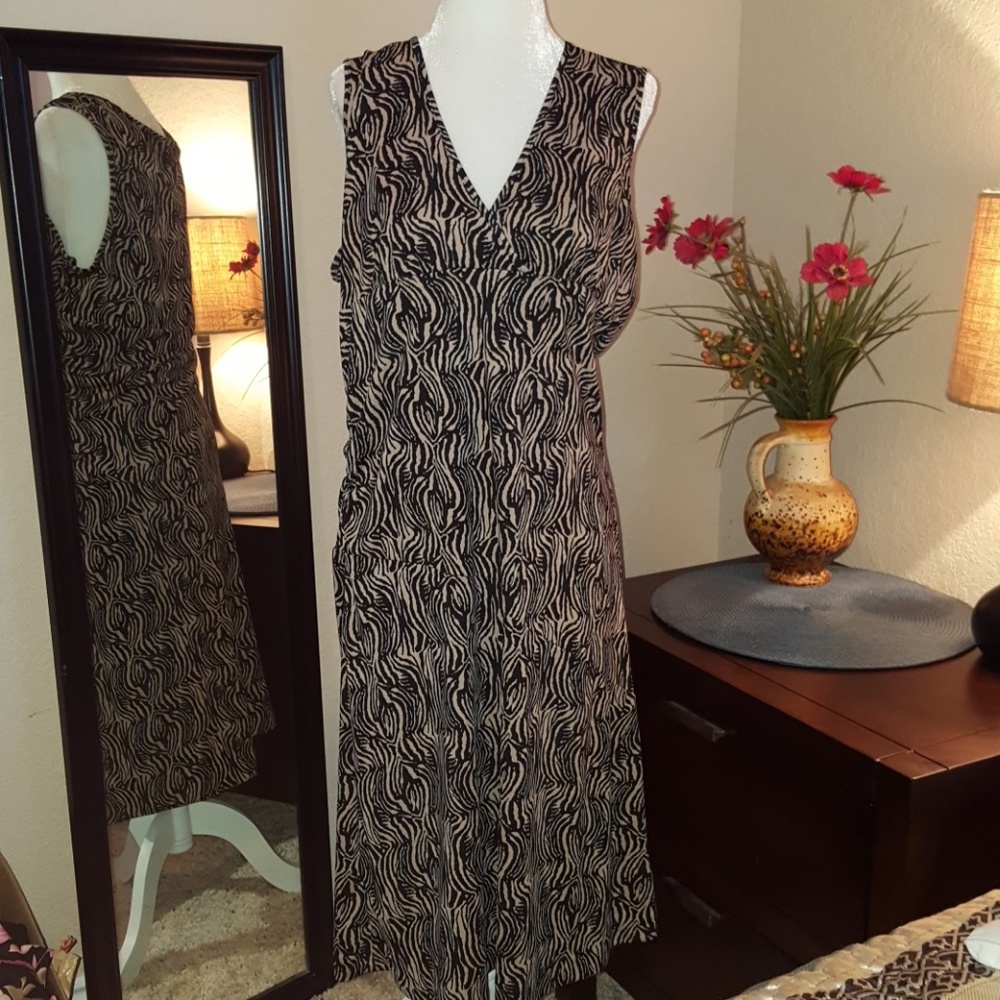 Animal print summer dress